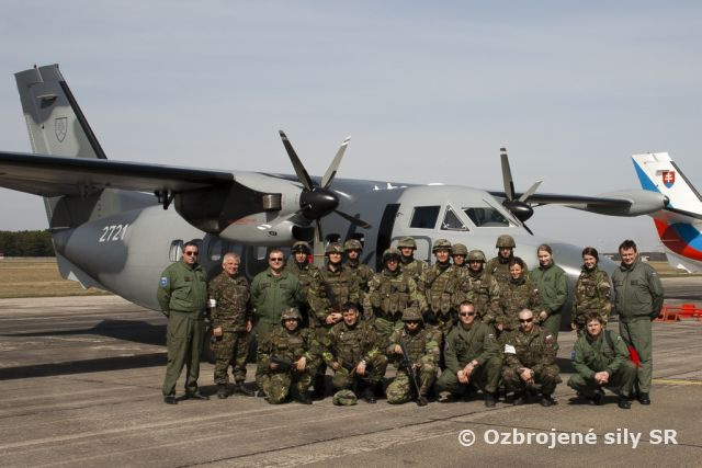 Letecká preprava v rámci sústredeného výcviku