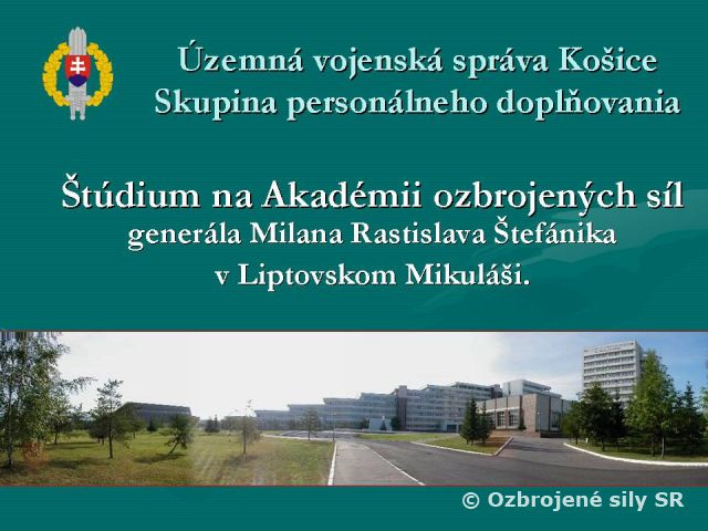 Besedy o Akadémii ozbrojených síl v Košickom kraji