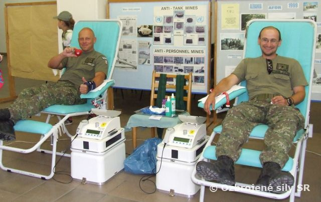 Letná kvapka krvi od ženistu