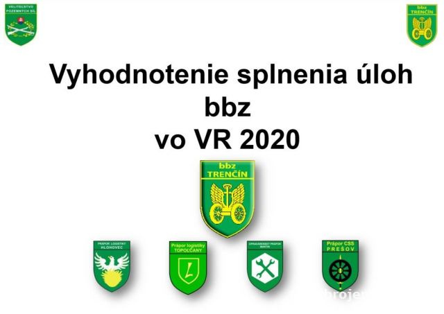Vyhodnotenie uplynulého výcvikového roka veliteľom bbz