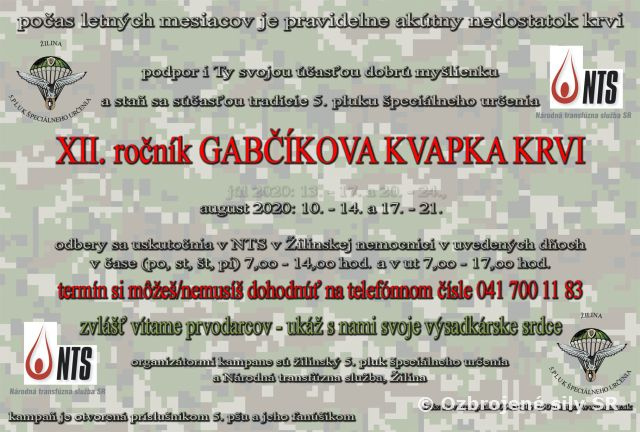 mimoriadne dlhšia Gabčíkova kvapka krvi - 12. ročník