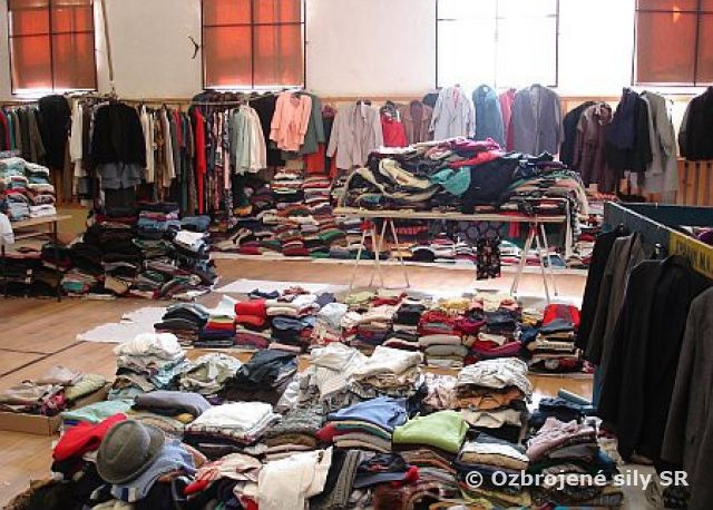 Zbierka zimného šatstva