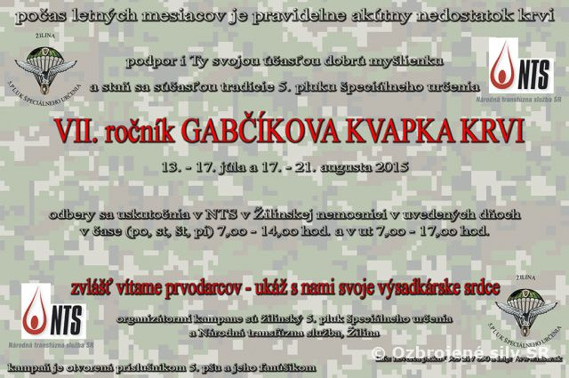 Gabčíkova kvapka krvi - 7. ročník