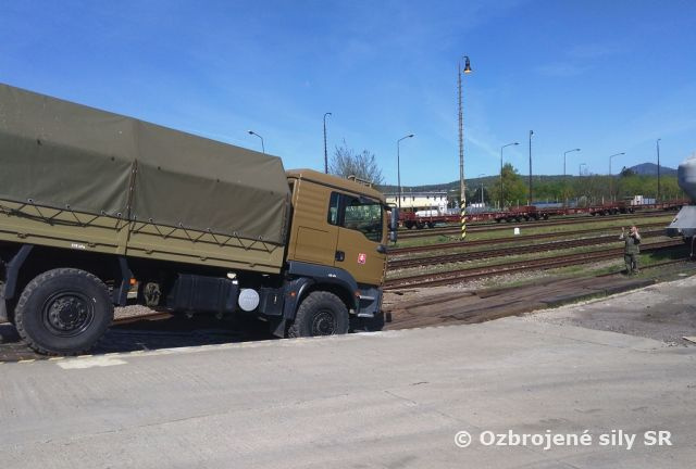 Výcvik v preprave po železnici v priestoroch železničnej stanice Šarišské Lúky 