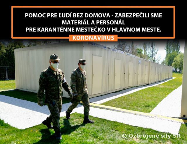 Materiál a personál pre karanténne mestečko v hlavnom meste