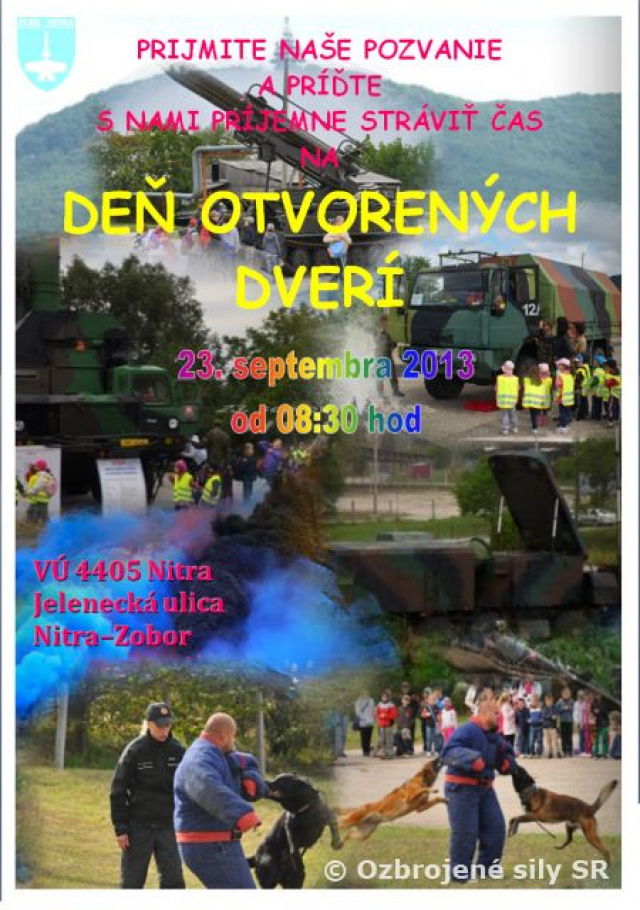 Deň otvorených dverí v plrb Nitra - AVÍZO 