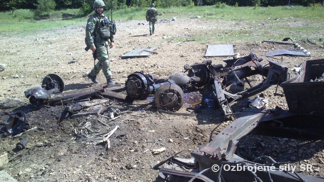 Výcvik jednotiek žpr PS s ostrou ženijnou bojovou muníciou 