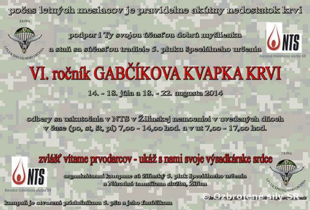 Gabčíkova kvapka krvi - 6. ročník