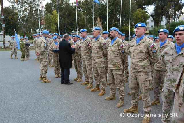 Slávnostné odovzdanie UN medailí za službu v mierových silách