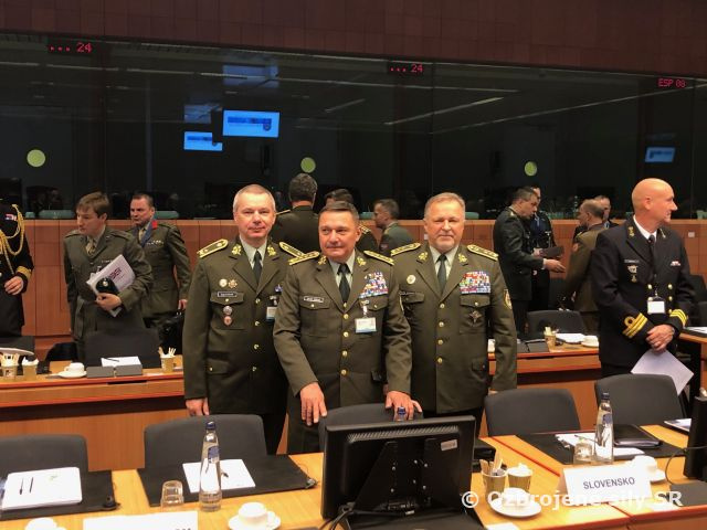 Náčelník generálneho štábu generál Daniel Zmeko na rokovaní Vojenského výboru EÚ