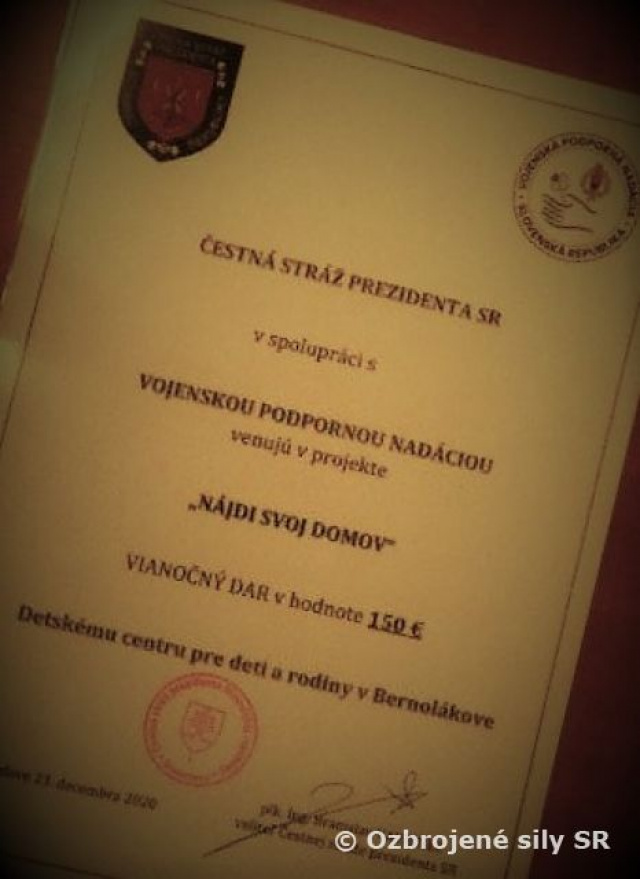 Darček Centru pre deti a rodiny v Bernolákove