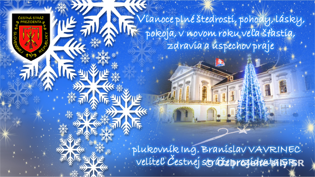 Vianočné prianie veliteľa ČS PSR 