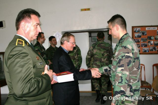 Stretnutie príslušníkov útvaru s predstaviteľmi Ordinariátu Ozbrojených síl a Ozbrojených zborov SR
