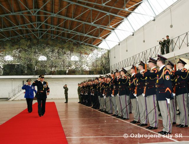 Nástup útvaru pri príležitosti odchodu zástupcu veliteľa ČS PSR