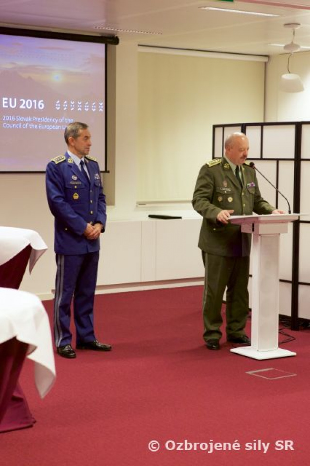Slávnostná recepcia vojenského výboru EÚ na záver SK PRES 16