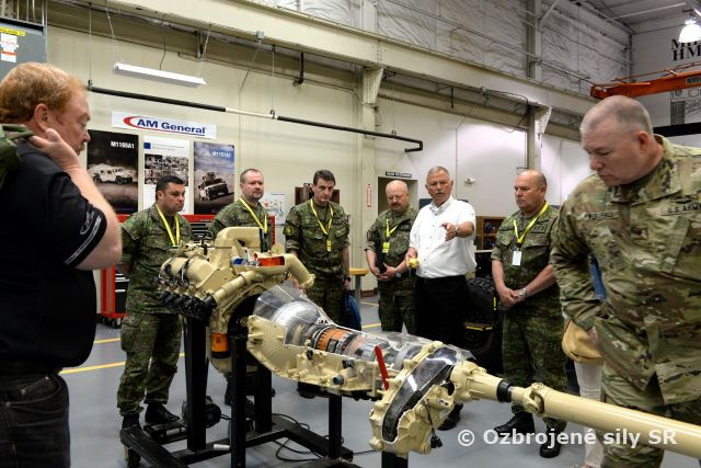 Delegácia 1.ZNGŠ OS SR a HPoD OS SR na návšteve v USA