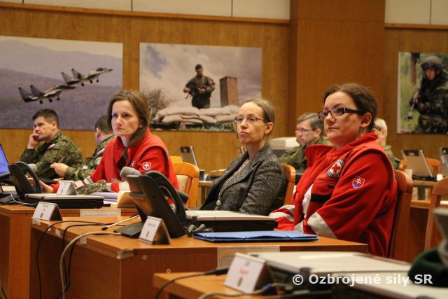 Komplexný štábny nácvik aj s predstaviteľmi Červeného kríža