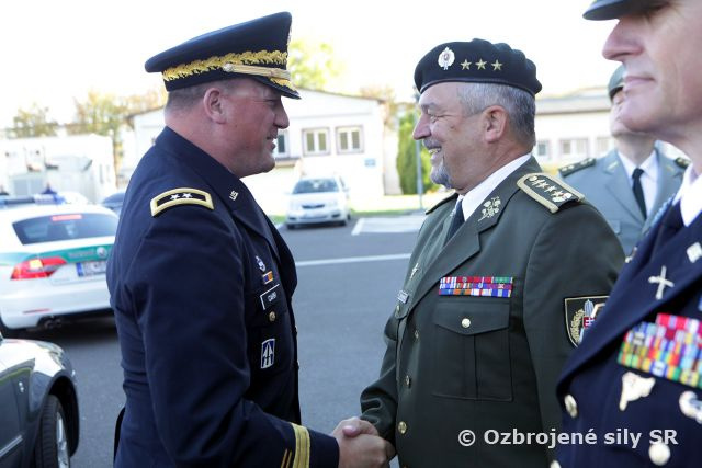 Náčelník GŠ Maxim privítal v Bratislave nového veliteľa Národnej Gardy Indiany