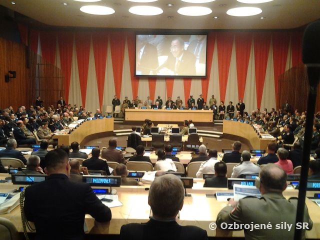 Generálmajor Pavel Macko na konferencii OSN v New Yorku