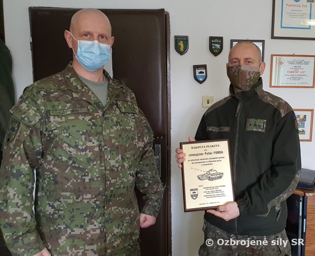 Rozlúčka s príslušníkom Tankového práporu