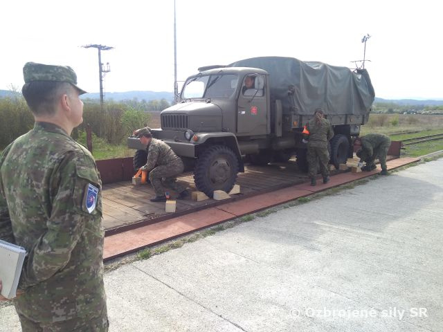 Výcvik zvolenského krídla v preprave po železnici