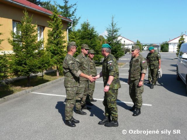 Návšteva náčelníka delostrelectva Armády Českej republiky