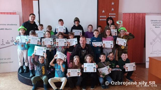 Jarný denný detský tábor na Základni výcviku a mobilizačného doplňovania v Martine