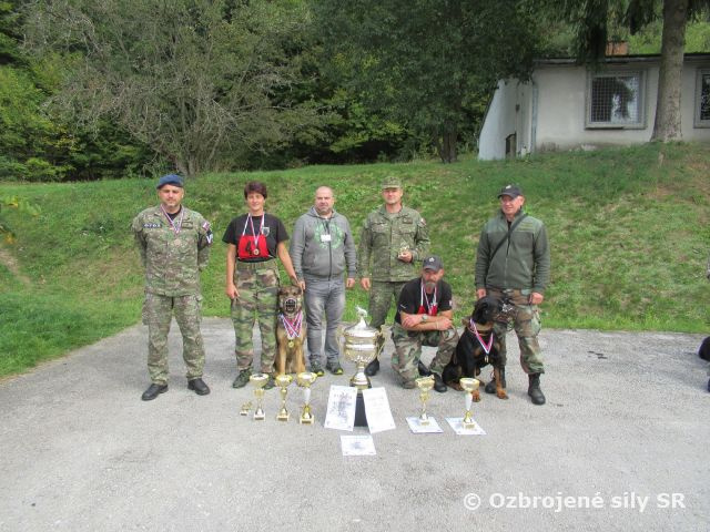 Psovodi z Taktického krídla Sliač opäť zvíťazili