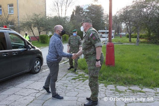 Návšteva ministra obrany SR v základni výcviku a mobilizačného doplňovania