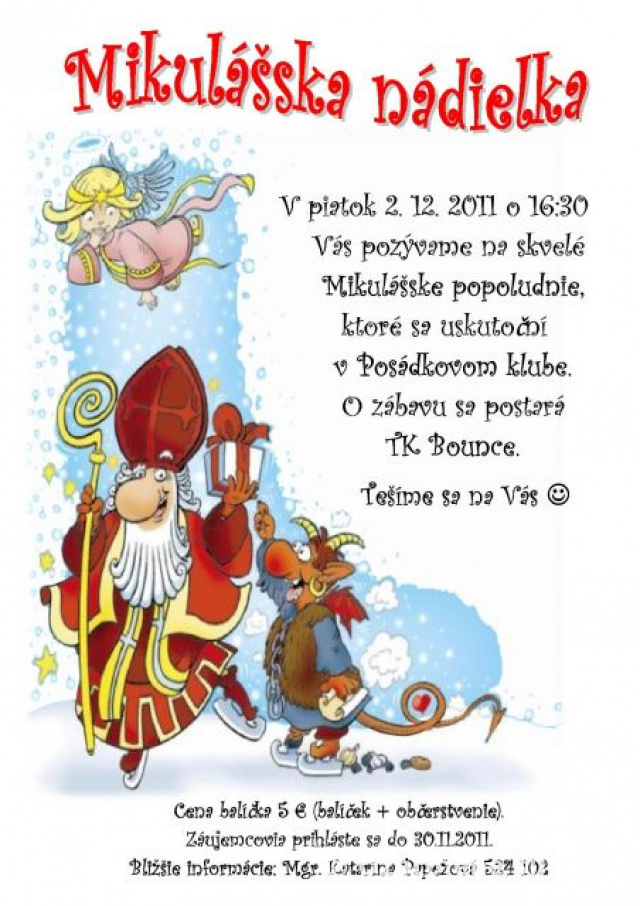 Mikulášska nádielka pre najmenších