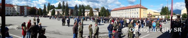 Vojenská prísaha v Základni výcviku a mobilizačného doplňovania Martin