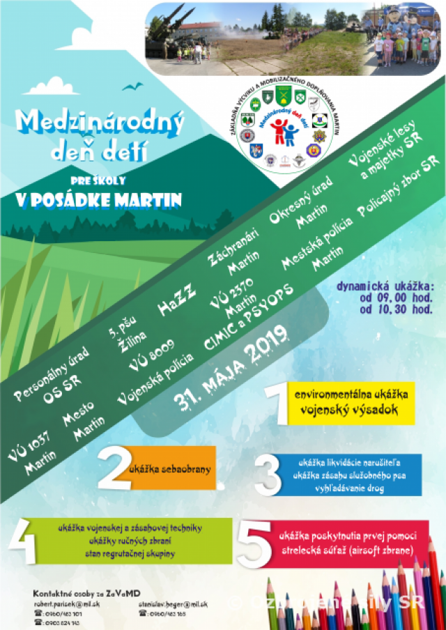 Deň otvorených dverí pri príležitosti Medzinárodného dňa detí v posádke Martin