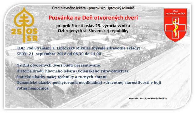 Pozvánka na Deň otvorených dverí