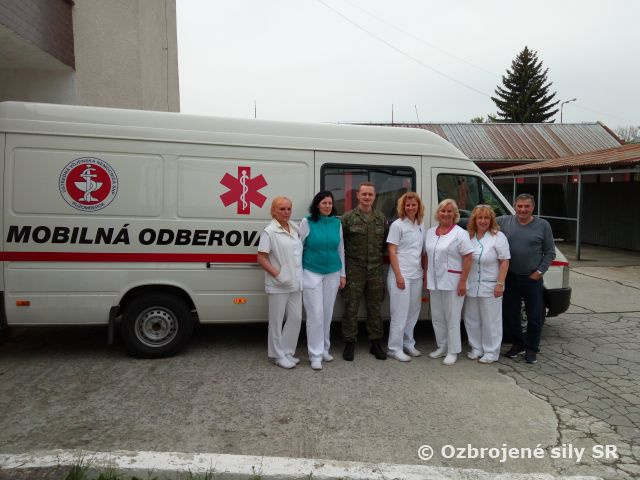 Príslušníci Základne výcviku a mobilizačného doplňovania Martin darovali krv