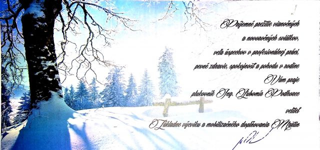 Vianočný pozdrav veliteľa ZaVaMD