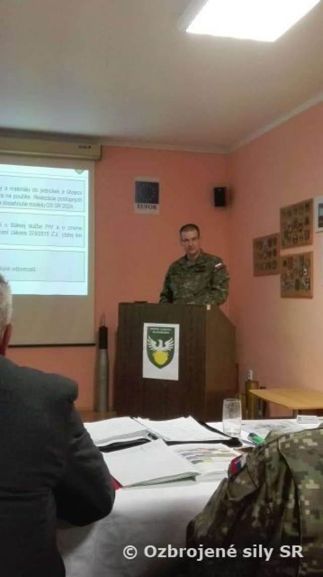 Veliteľské zhromaždenie veliteľa Práporu logistiky Hlohovec