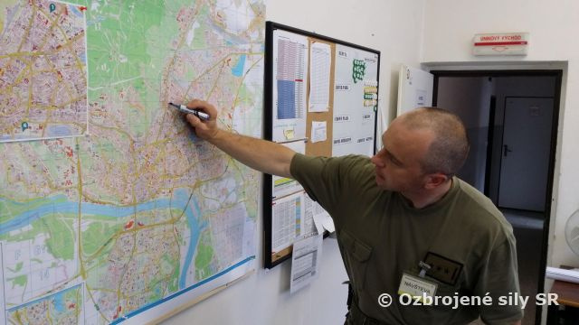 Príprava tímu riadenia presunov práporu logistiky Hlohovec na plnenie úloh predsedníctva SR v rade EÚ