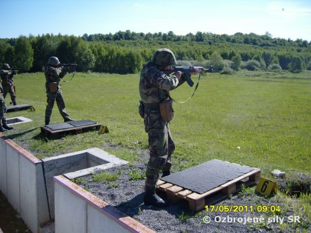 Streľby roty základného vojenského výcviku