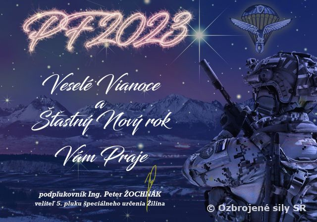 Prianie veliteľa 5. pluku špeciálneho určenia k sviatkom