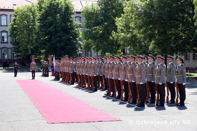 Privítanie ministrov obrán Grécka, Bulharska a Švédska jednotkami VePBA