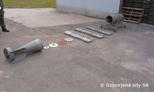Slovenské ozbrojené sily likvidujú nebezpečnú kazetovú muníciu