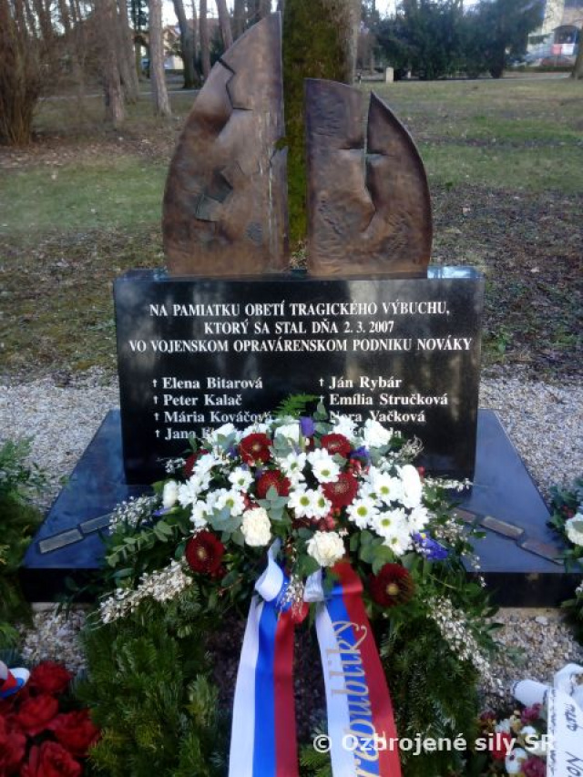 Spomienka na obete výbuchu vo VOP Nováky