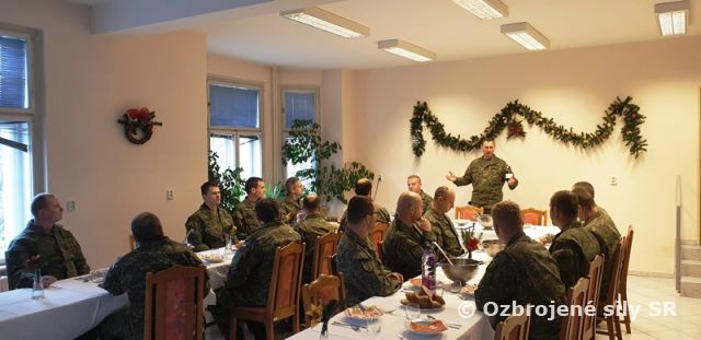 Vianočné stretnutie veliteľa VePBA s funkcionármi VePBA a veliteľmi podriadených súčastí