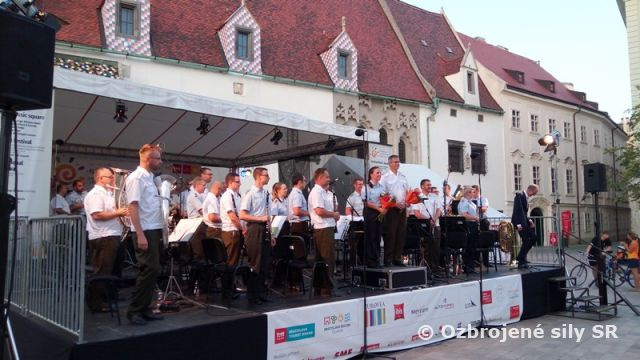 Spoločné vystúpenie Vojenskej hudby OS SR a Vojenskej hudby Koblenz  z Nemecka