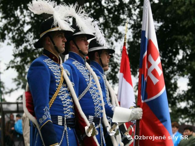 Čestná stráž OS SR na oslavách Sviatku sv. Cyrila a Metoda a národnej púti v Levoči