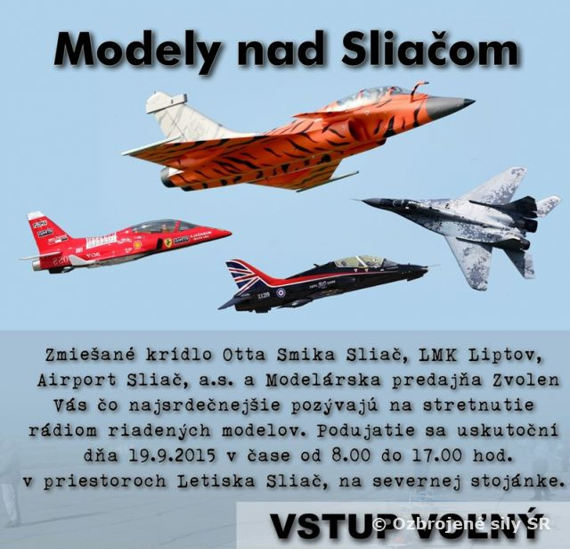 Modely nad Sliačom 2015 - avízo