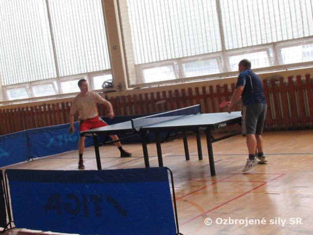 Stolnotenisový turnaj veliteľa taktického krídla Sliač