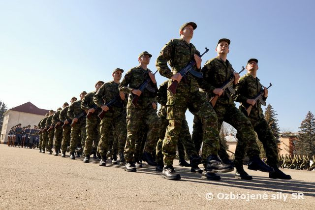 Vojenská prísaha v Základni výcviku a mobilizačného doplňovania Martin