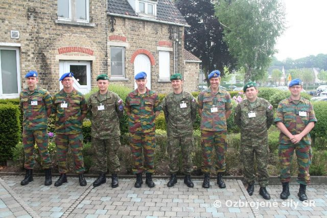 Výmena skúseností príslušníkov OS SR v Belgicku