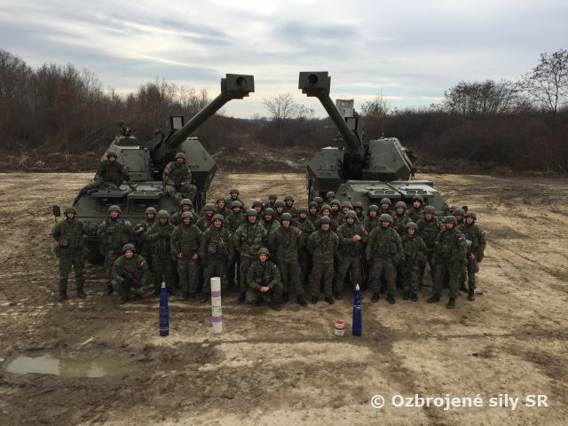 Intenzívny výcvik čiat 2. palebnej batérie